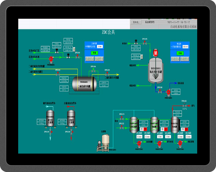 <b>印花漿粘合劑生產線自動化控制 DCS/PLC+Batch</b>